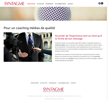 coaching médias, exercices, analyses, entraînement