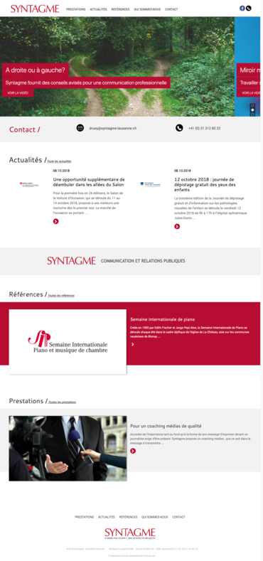 relation publiques, communication, RP, syntagme, lausanne, vaud, genève, prestations, références, actualités