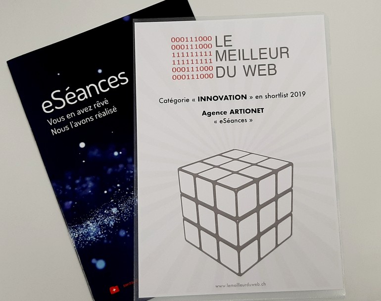 eSéances shortlisté dans la catégorie Innovation