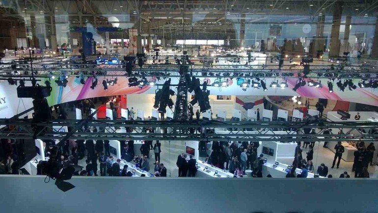 L'une des halles du MWC 2013