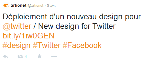 Exemple de bon tweet