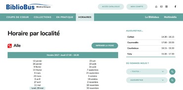 Le Bibliobus de l’Université populaire jurassienne