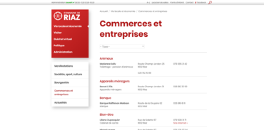 Commune de Riaz - Entreprises