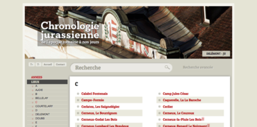  Chronologie Jurassienne - Lieux