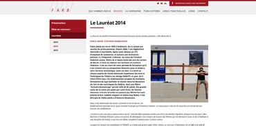 FARB - Bourse (lauréat 2014)