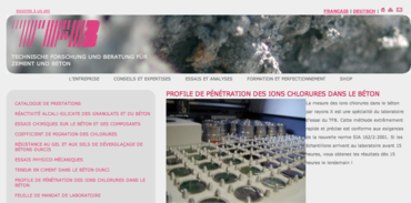 Profile de pénétration des ions chlorures dans le béton