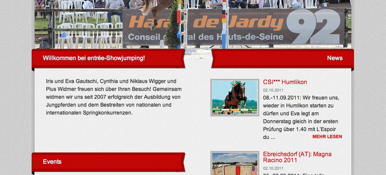 Un nouveau site web pour l'équipe d'Entree-ShowJumping